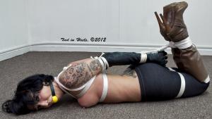 www.tiedinheels.com - Lee Ann Topless in Knee Boots! HD-mp4 thumbnail
