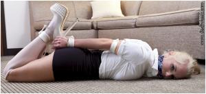 www.tiedinheels.com - Liz Ashley...Tied in White High Heels! HD-mp4 thumbnail