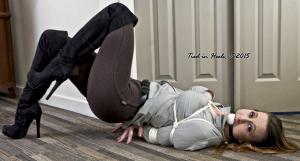 www.tiedinheels.com - Serene Tied in Riding Tights and Over the Knee Boots! HD-mp4 thumbnail