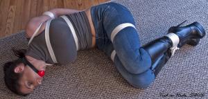 www.tiedinheels.com - Tilly Tied in SEXY Giaro Knee Boots! HD-mp4 thumbnail